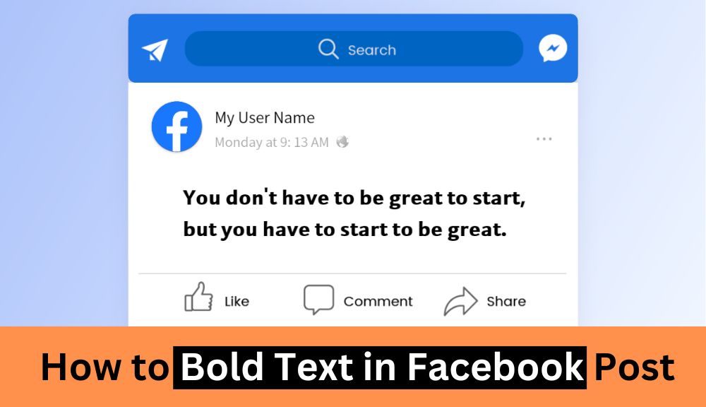 How to Bold Text in Facebook Post